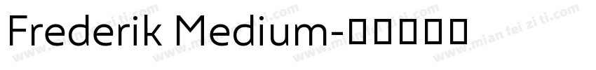Frederik Medium字体转换